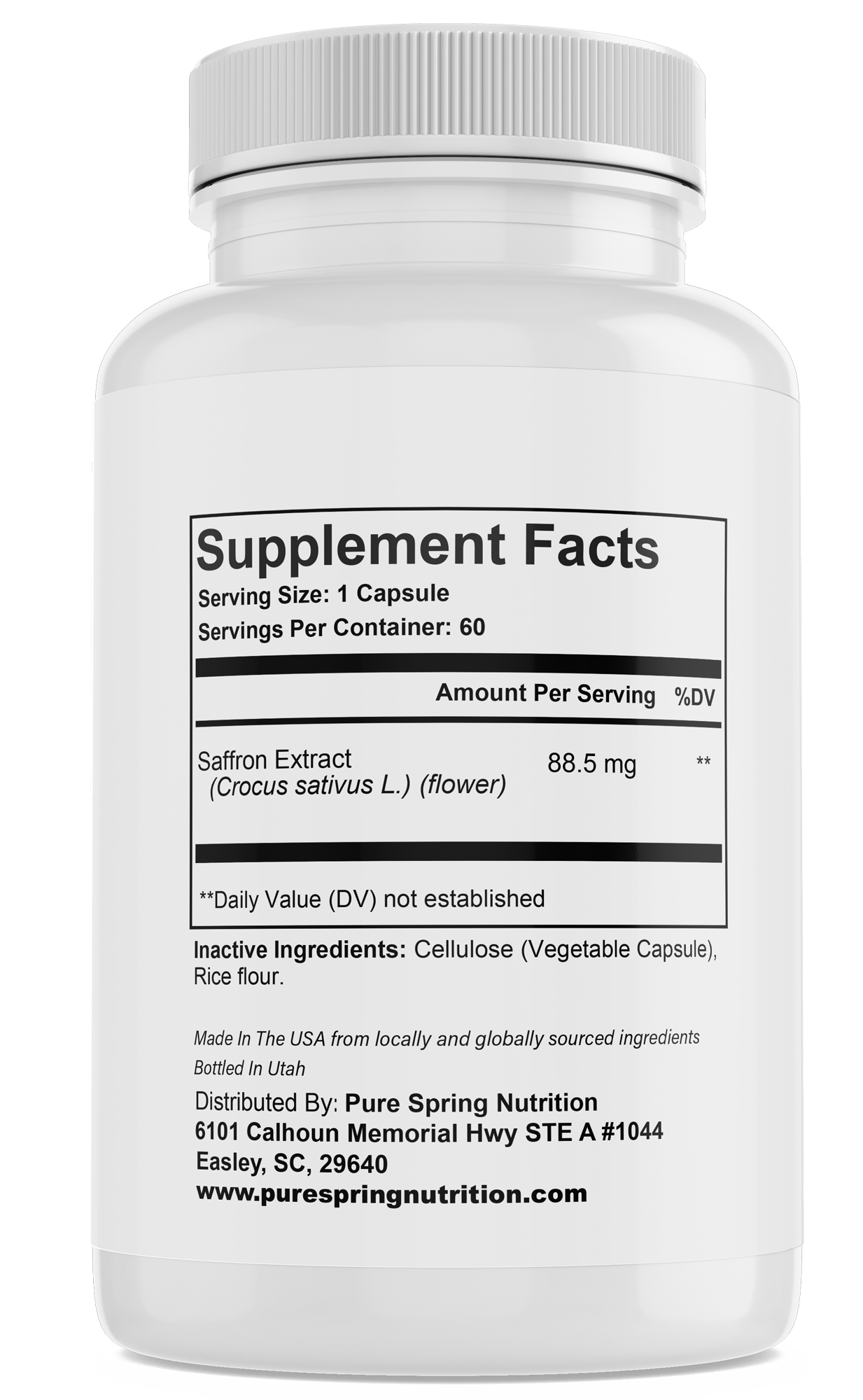 Saffron Extract - 88.5mg