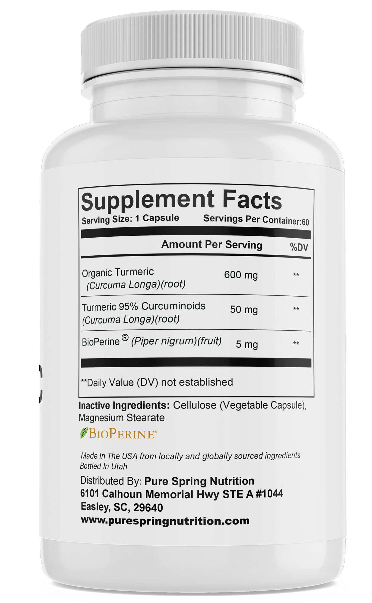 Turmeric with BioPerine - 650mg
